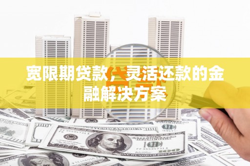 武昌宽限期贷款，灵活还款的金融解决方案