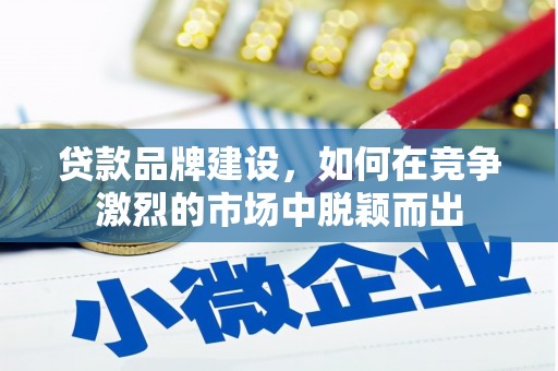 武昌贷款品牌建设，如何在竞争激烈的市场中脱颖而出