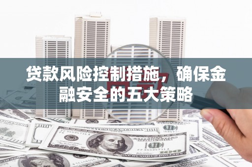 武昌贷款风险控制措施，确保金融安全的五大策略