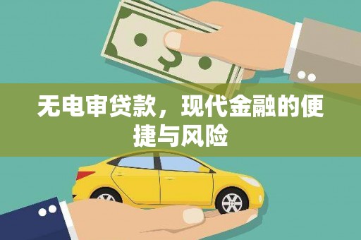 武昌无电审贷款，现代金融的便捷与风险