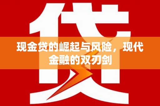 武昌现金贷的崛起与风险，现代金融的双刃剑
