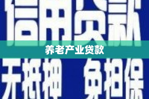 武昌养老产业贷款