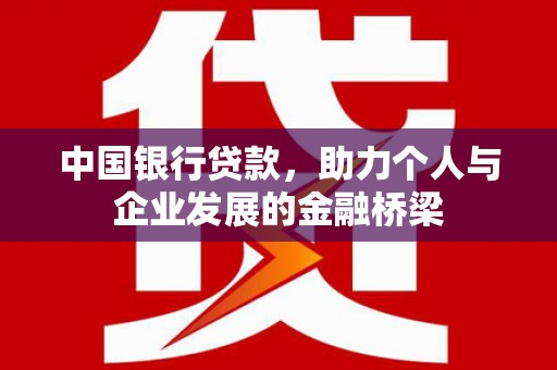 武昌中国银行贷款，助力个人与企业发展的金融桥梁
