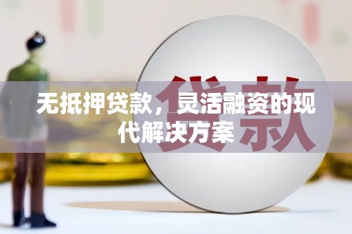 武昌无抵押贷款，灵活融资的现代解决方案